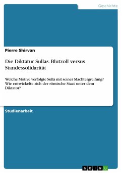 Die Diktatur Sullas. Blutzoll versus Standessolidarität (eBook, PDF)