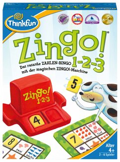 Ravensburger 76352 - ThinkFun®, Zingo 1-2-3, Legespiel, Konzentrationsspiel