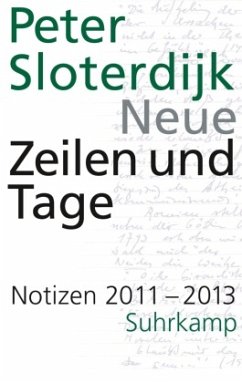 Neue Zeilen und Tage - Sloterdijk, Peter