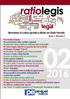 Ratio Legis (Numero 2, Anno 2016) - Perrotta, Giulio