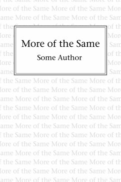 More of the Same - Author, Some