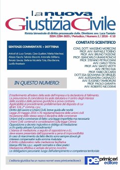 La Nuova Giustizia Civile (Numero 2, Anno 2016) - Tantalo, Luca