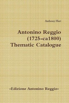 Antonino Reggio (1725-ca1800) - Thematic Catalogue - Hart, Anthony