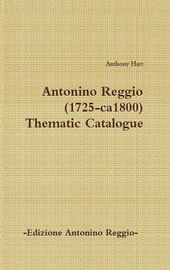 Antonino Reggio (1725-ca1800) - Thematic Catalogue - Hart, Anthony