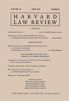 Cover Harvard Law Review: Volume 131, Number 6 - April 2018 (eBook, ePUB)