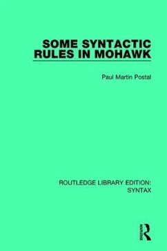 Some Syntactic Rules in Mohawk - Postal, Paul Martin
