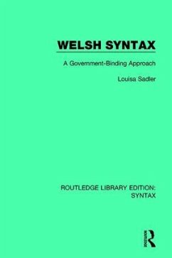 Welsh Syntax - Sadler, Louisa