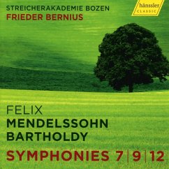 Mendelssohn: Sinfonien 7,9,12 - Bernius,F.Streichakademie Bozen