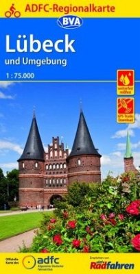 ADFC-Regionalkarte Lübeck und Umgebung, 1:75.000, reiß- und wetterfest, GPS-Tracks Download