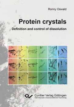 Cover Protein crystals - Definition and control of dissolution