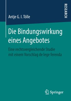 Die Bindungswirkung eines Angebotes (eBook, PDF) - Tölle, Antje G. I.