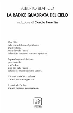La radice quadrata del cielo - Blanco, Alberto