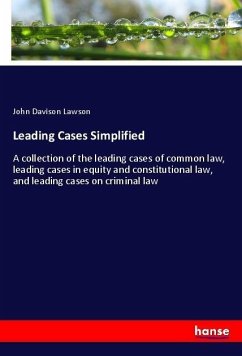 Leading Cases Simplified - Lawson, John Davison