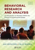 Behavioral Research and Analysis Behavioral Research and Analysis