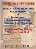 Incredible New Online Weights And Measures Equivalents & Ingredient Substitutions For Baking And Cooking A Quick And Easy Desktop Reference Guide Book For Your Kitchen (eBook, ePUB)
