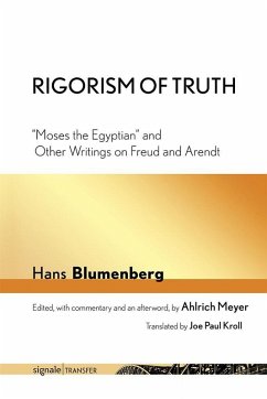 Rigorism of Truth (eBook, ePUB) - Blumenberg, Hans