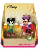 Bullyland 15082 - Walt Disney Mickey Halloween, Mickey und Minnie im Halloweenkostüm, Spielfigurenset, 2tlg.