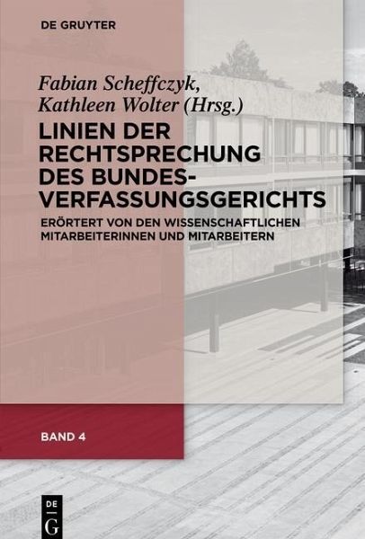 Linien der Rechtsprechung des Bundesverfassungs­gerichts (eBook, ePUB)