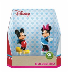 Bullyland 15077 - Walt Disney Mickey Valentine, Mickey und Minnie, Spielfigurenset, 2tlg.