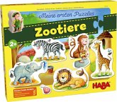 HABA 303703 - Meine ersten Puzzles, Zootiere, 5 Kinderpuzzle mit 2, 3 und 4 Puzzleteile