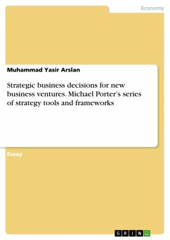 Strategic business decisions for new business ventures. Michael Porter¿s series of strategy tools and frameworks