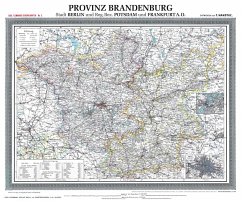 Historische Karte: Provinz BRANDENBURG im Deutschen Reich - um 1900 [gerollt] - Handtke, Friedrich