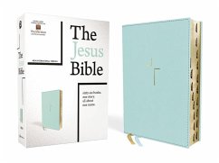 The Jesus Bible, NIV Edition, Leathersoft, Blue, Indexed, Comfort Print - Zondervan