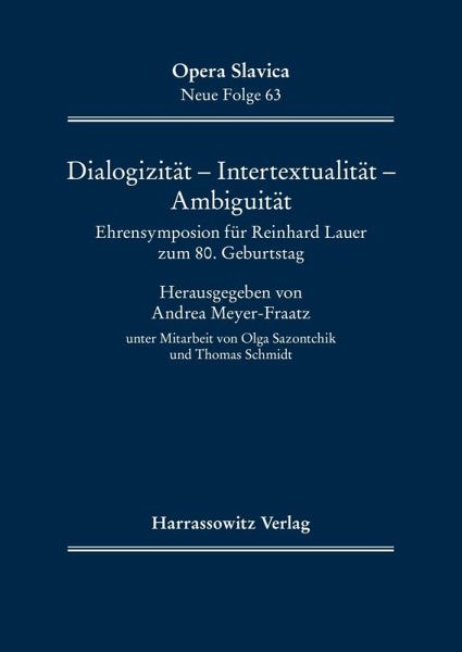 Dialogizität - Intertextualität - Ambiguität (eBook, PDF)