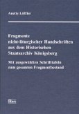 Fragmente nicht-liturgischer Handschriften aus dem Historischen Staatsarchiv Königsberg