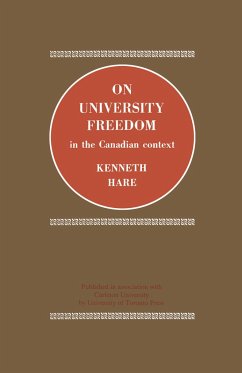 On University Freedom in the Canadian Context - Hare, Kenneth