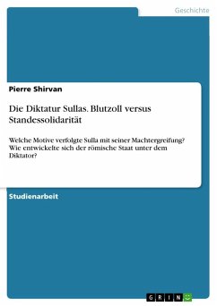 Die Diktatur Sullas. Blutzoll versus Standessolidarität - Shirvan, Pierre