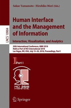 Human Interface and the Management of Information. Interaction, Visualization, and Analytics