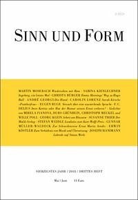 Sinn und Form 3/2018 - Autorenkollektiv / Hrsg: Akademie der Künste