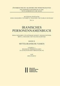 Iranisches Personennamenbuch / Iranische Personennamen in Manichäischer Überlieferung - Colditz, Iris