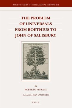 The Problem of Universals from Boethius to John of Salisbury - Pinzani, Roberto