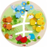 HABA 303852 - Motorikbrett Blumen, Rückseite mit Zahlenspiel, erstes Zählen, Holz, bunt HABA 303852 - Motorikbrett Blumen, Rückseite mit Zahlenspiel, erstes Zählen, Holz, bunt