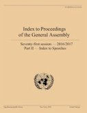 Index to Proceedings of the General Assembly: 2016/2017: Part II - Index to Speeches