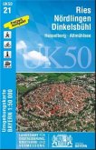 Topographische Karte Bayern Ries, Nördlingen, Dinkelsbühl Topographische Karte Bayern Ries, Nördlingen, Dinkelsbühl