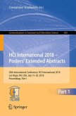 HCI International 2018 ¿ Posters' Extended Abstracts