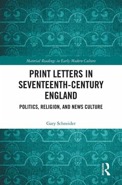 Cover Print Letters in Seventeenth-Century England (eBook, ePUB)