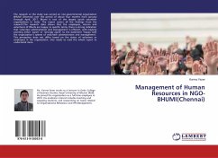 Management of Human Resources in NGO-BHUMI(Chennai)