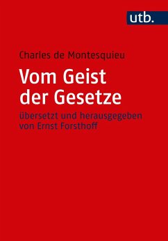Vom Geist der Gesetze - Montesquieu, Charles-Louis de
