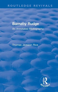Routledge Revivals: Barnaby Rudge (1987 ) (eBook, ePUB) - Rice, Thomas Jackson