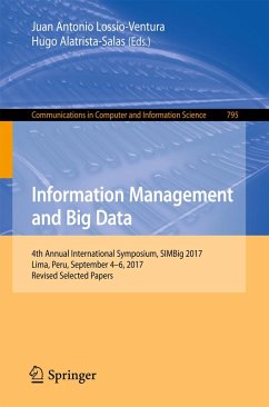 Information Management and Big Data (eBook, PDF)