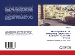 Development of an Interactive Software For Rainwater Harvesting System - Gavit, B. K.;Panda, S. N.