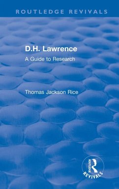 D.H. Lawrence (eBook, ePUB) - Rice, Thomas Jackson