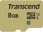 Transcend microSDHC 500S 8GB Class 10 UHS-I U1 + SD Adapter