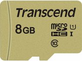 Transcend microSDHC 500S 8GB Class 10 UHS-I U1 + SD Adapter