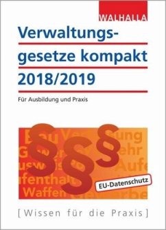 Verwaltungsgesetze kompakt 2018/2019 Cover Verwaltungsgesetze kompakt 2018/2019