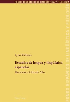 Estudios de lengua y lingüística españolas